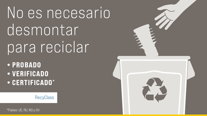 No more dismantling to recycle graphic.