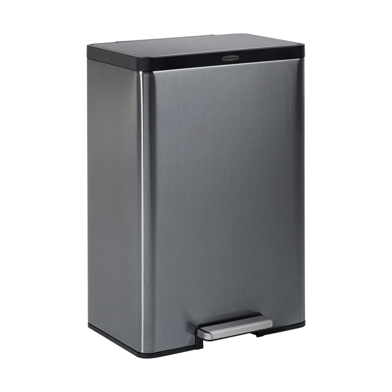 Rubbermaid Commercial Products FG266400 – Coperchio Basculante Per Contenitori Rifiuti, Grigio, Per Uso Interno/Esterno
