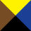 Negro/azul/amarillo/marrón