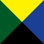 Negro/azul/amarillo/verde