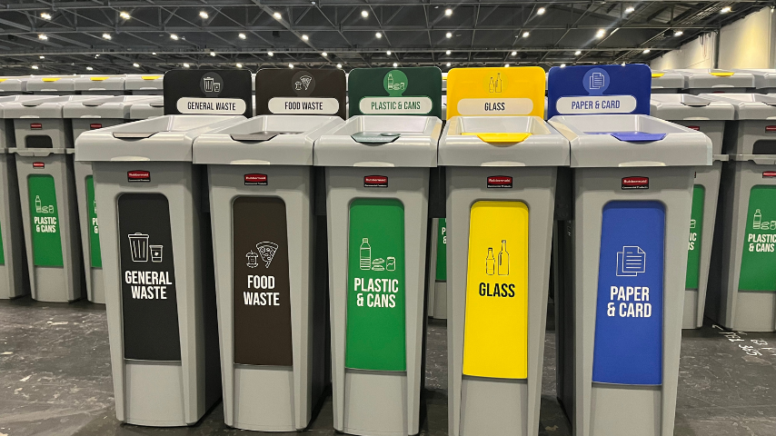 A photo of Slim Jim Recycling Stations at Excel London
