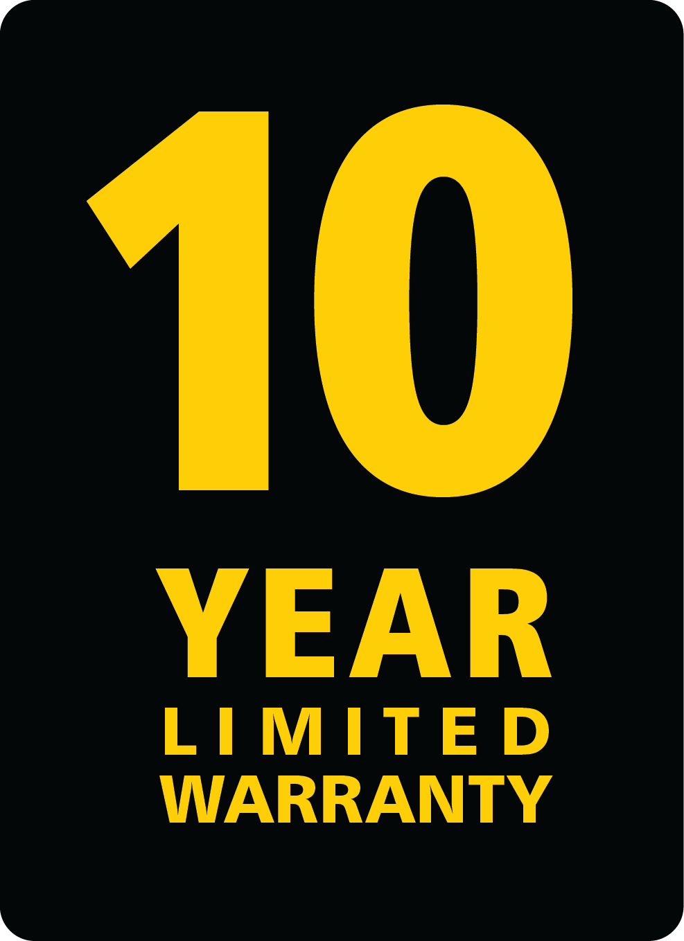 10-Year Limited Warranty